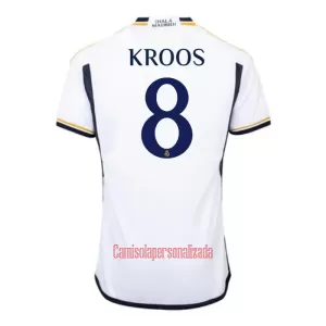 Camisolas Real Madrid Toni Kroos 8 Criança Equipamento Principal 23/24