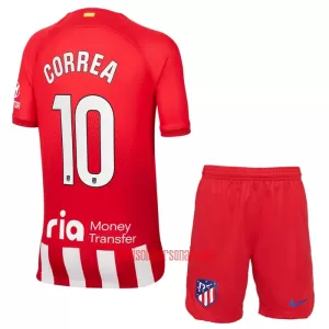 Camisolas Atlético Madrid Correa 10 Criança Equipamento Principal 23/24