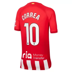 Camisolas Atlético Madrid Correa 10 Criança Equipamento Principal 23/24