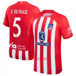 Camisolas Atlético Madrid Rodrigo de Paul 5 Equipamento Principal 23/24 Camisolas Atlético Madrid Rodrigo de Paul 5 Equipamento Principal 23/24