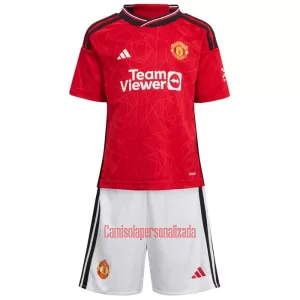 Camisolas Manchester United Criança Equipamento Principal 23/24