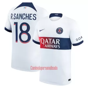 Camisolas Paris Saint-Germain R.Sanches 18 Equipamento Alternativo 23/24