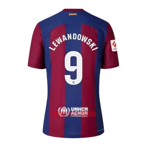 Camisolas FC Barcelona Robert Lewandowski 9 Criança Equipamento Principal 23/24