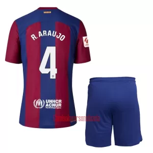 Camisolas FC Barcelona Ronald Araujo 4 Criança Equipamento Principal 23/24 Camisolas FC Barcelona Ronald Araujo 4 Criança Equipamento Principal 23/24