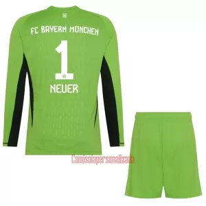 Camisolas Guarda Redes FC Bayern de Munique Manuel Neuer 1 Criança Equipamento Alternativo 23/24 Manga Comprida Camisolas Guarda Redes FC Bayern de Munique Manuel Neuer 1 Criança Equipamento Alternativo 23/24 Manga Comprida