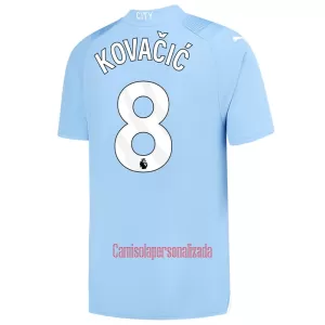 Camisolas Manchester City Mateo Kovacic 8 Equipamento Principal 23/24 Camisolas Manchester City Mateo Kovacic 8 Equipamento Principal 23/24