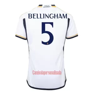 Camisolas Real Madrid Jude Bellingham 5 Equipamento Principal 23/24 Camisolas Real Madrid Jude Bellingham 5 Equipamento Principal 23/24
