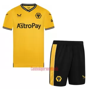 Camisolas Wolverhampton Wanderers Criança Equipamento Principal 23/24 Camisolas Wolverhampton Wanderers Criança Equipamento Principal 23/24