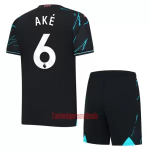 Camisolas Manchester City Ake 6 Criança Equipamento Terceiro 23/24 Camisolas Manchester City Ake 6 Criança Equipamento Terceiro 23/24
