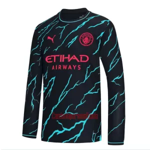 Camisolas Manchester City Equipamento Terceiro 23/24 Manga Comprida Camisolas Manchester City Equipamento Terceiro 23/24 Manga Comprida