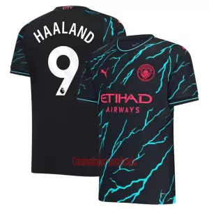 Camisolas Manchester City Erling Haaland 9 Equipamento Terceiro 23/24 Camisolas Manchester City Erling Haaland 9 Equipamento Terceiro 23/24