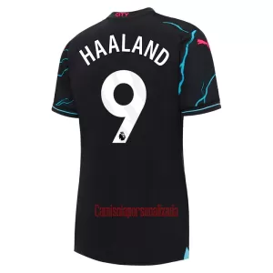 Camisolas Manchester City Erling Haaland 9 Mulher Equipamento Terceiro 23/24 Camisolas Manchester City Erling Haaland 9 Mulher Equipamento Terceiro 23/24