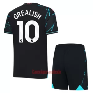 Camisolas Manchester City Jack Grealish 10 Criança Equipamento Terceiro 23/24 Camisolas Manchester City Jack Grealish 10 Criança Equipamento Terceiro 23/24