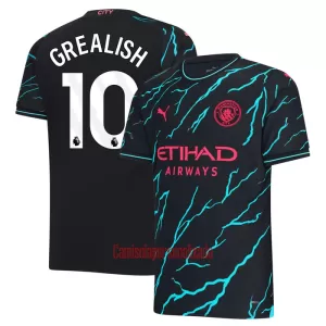Camisolas Manchester City Jack Grealish 10 Equipamento Terceiro 23/24 Camisolas Manchester City Jack Grealish 10 Equipamento Terceiro 23/24