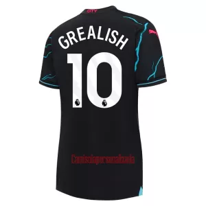 Camisolas Manchester City Jack Grealish 10 Mulher Equipamento Terceiro 23/24 Camisolas Manchester City Jack Grealish 10 Mulher Equipamento Terceiro 23/24