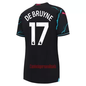 Camisolas Manchester City Kevin De Bruyne 17 Mulher Equipamento Terceiro 23/24 Camisolas Manchester City Kevin De Bruyne 17 Mulher Equipamento Terceiro 23/24