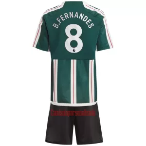 Camisolas Manchester United Bruno Fernandes 8 Criança Equipamento Alternativo 23/24