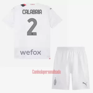 Camisolas AC Milan Calabria 2 Criança Equipamento Alternativo 23/24 Camisolas AC Milan Calabria 2 Criança Equipamento Alternativo 23/24