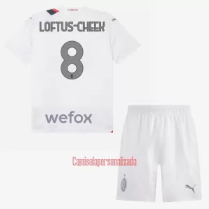 Camisolas AC Milan Loftus-Cheek 8 Criança Equipamento Alternativo 23/24 Camisolas AC Milan Loftus-Cheek 8 Criança Equipamento Alternativo 23/24