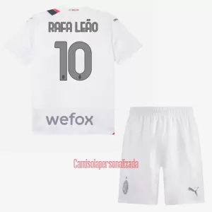 Camisolas AC Milan Rafael Leão 10 Criança Equipamento Alternativo 23/24 Camisolas AC Milan Rafael Leão 10 Criança Equipamento Alternativo 23/24