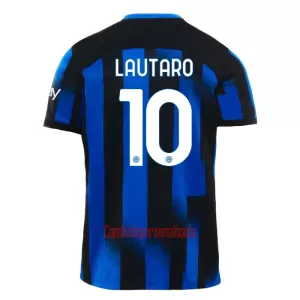 Camisolas Inter Milan Lautaro Martínez 10 Equipamento Principal 23/24 Camisolas Inter Milan Lautaro Martínez 10 Equipamento Principal 23/24