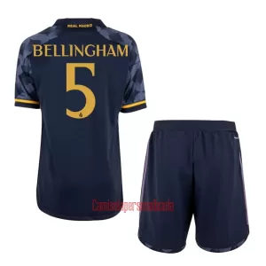Camisolas Real Madrid Jude Bellingham 5 Criança Equipamento Alternativo 23/24 Camisolas Real Madrid Jude Bellingham 5 Criança Equipamento Alternativo 23/24