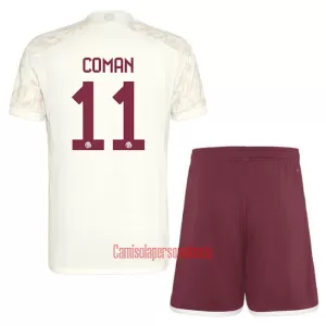 Camisolas FC Bayern de Munique Kingsley Coman 11 Criança Equipamento Terceiro 23/24