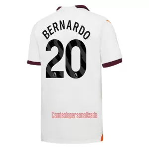 Camisolas Manchester City Bernardo Silva 20 Criança Equipamento Alternativo 23/24