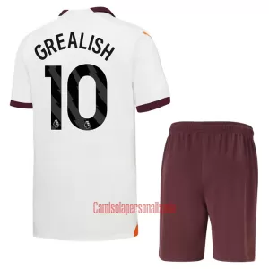 Camisolas Manchester City Jack Grealish 10 Criança Equipamento Alternativo 23/24 Camisolas Manchester City Jack Grealish 10 Criança Equipamento Alternativo 23/24