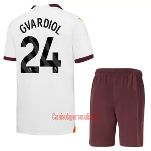 Camisolas Manchester City Josko Gvardiol 24 Criança Equipamento Alternativo 23/24 Camisolas Manchester City Josko Gvardiol 24 Criança Equipamento Alternativo 23/24