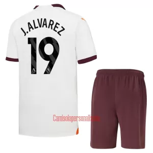 Camisolas Manchester City Julián Álvarez 19 Criança Equipamento Alternativo 23/24 Camisolas Manchester City Julián Álvarez 19 Criança Equipamento Alternativo 23/24