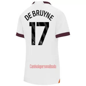 Camisolas Manchester City Kevin De Bruyne 17 Mulher Equipamento Alternativo 23/24 Camisolas Manchester City Kevin De Bruyne 17 Mulher Equipamento Alternativo 23/24