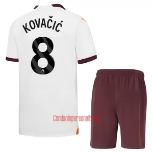 Camisolas Manchester City Mateo Kovacic 8 Criança Equipamento Alternativo 23/24 Camisolas Manchester City Mateo Kovacic 8 Criança Equipamento Alternativo 23/24