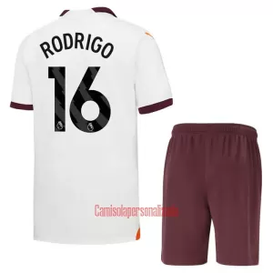 Camisolas Manchester City Rodrigo Hernández 16 Criança Equipamento Alternativo 23/24 Camisolas Manchester City Rodrigo Hernández 16 Criança Equipamento Alternativo 23/24