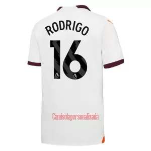 Camisolas Manchester City Rodrigo Hernández 16 Equipamento Alternativo 23/24 Camisolas Manchester City Rodrigo Hernández 16 Equipamento Alternativo 23/24