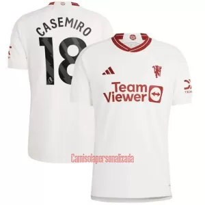 Camisolas Manchester United Casemiro 18 Equipamento Terceiro 23/24 Camisolas Manchester United Casemiro 18 Equipamento Terceiro 23/24