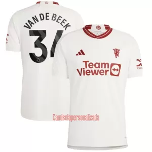 Camisolas Manchester United Donny Van de Beek 34 Equipamento Terceiro 23/24 Camisolas Manchester United Donny Van de Beek 34 Equipamento Terceiro 23/24