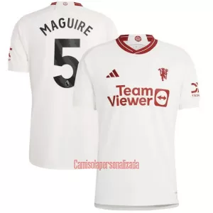 Camisolas Manchester United Maguire 5 Equipamento Terceiro 23/24 Camisolas Manchester United Maguire 5 Equipamento Terceiro 23/24