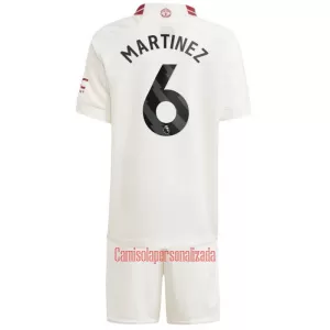 Camisolas Manchester United Martinez 6 Criança Equipamento Terceiro 23/24