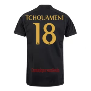 Camisolas Real Madrid Aurélien Tchouaméni 18 Equipamento Terceiro 23/24 Camisolas Real Madrid Aurélien Tchouaméni 18 Equipamento Terceiro 23/24