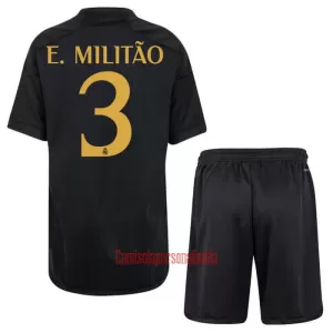 Camisolas Real Madrid Éder Militão 3 Criança Equipamento Terceiro 23/24 Camisolas Real Madrid Éder Militão 3 Criança Equipamento Terceiro 23/24