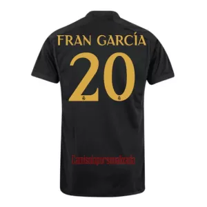Camisolas Real Madrid Fran Garcia 20 Equipamento Terceiro 23/24 Camisolas Real Madrid Fran Garcia 20 Equipamento Terceiro 23/24