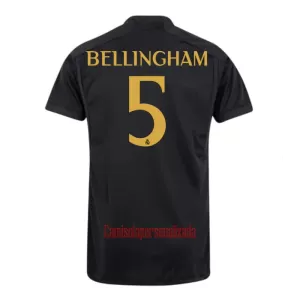 Camisolas Real Madrid Jude Bellingham 5 Equipamento Terceiro 23/24 Camisolas Real Madrid Jude Bellingham 5 Equipamento Terceiro 23/24