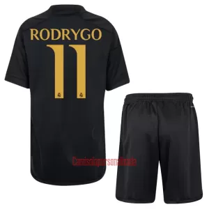 Camisolas Real Madrid Rodrygo Goes 11 Criança Equipamento Terceiro 23/24 Camisolas Real Madrid Rodrygo Goes 11 Criança Equipamento Terceiro 23/24