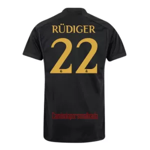 Camisolas Real Madrid Rudiger 22 Equipamento Terceiro 23/24 Camisolas Real Madrid Rudiger 22 Equipamento Terceiro 23/24