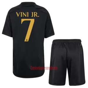 Camisolas Real Madrid Vinicius Junior 7 Criança Equipamento Terceiro 23/24 Camisolas Real Madrid Vinicius Junior 7 Criança Equipamento Terceiro 23/24