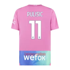 Camisolas AC Milan Christian Pulišić 11 Equipamento Terceiro 23/24 Camisolas AC Milan Christian Pulišić 11 Equipamento Terceiro 23/24