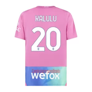 Camisolas AC Milan Kalulu 20 Equipamento Terceiro 23/24 Camisolas AC Milan Kalulu 20 Equipamento Terceiro 23/24