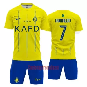 Camisolas Al-Nassr FC Cristiano Ronaldo 7 Criança Equipamento Principal 23/24 Camisolas Al-Nassr FC Cristiano Ronaldo 7 Criança Equipamento Principal 23/24