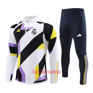 Real Madrid Casaco de Treino Conjunto 23/24 Branco Preto Real Madrid Casaco de Treino Conjunto 23/24 Branco Preto